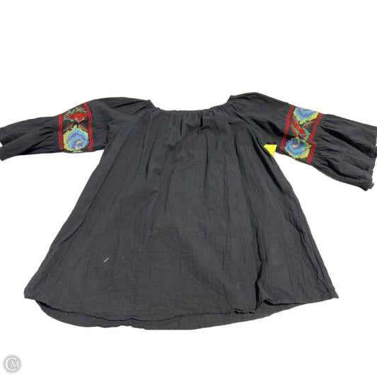 Top 3/4 Sleeve By Cmc In Black, Size: M