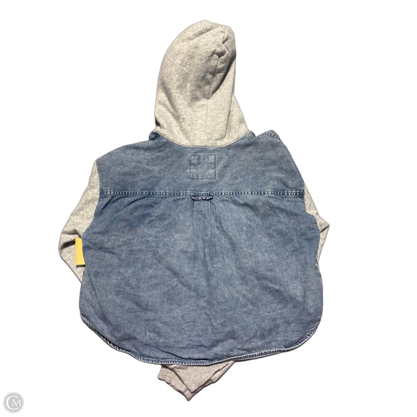 Jacket Denim By American Eagle In Silver, Size: 0