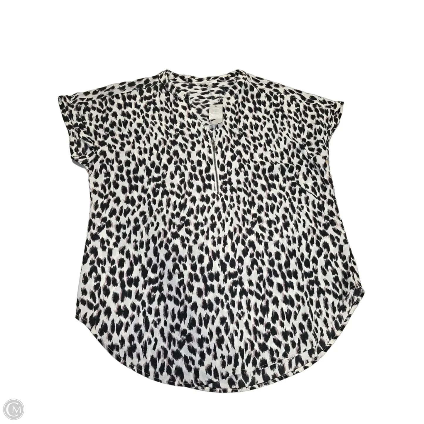 Blouse Short Sleeve By Maurices In Animal Print, Size: Xs