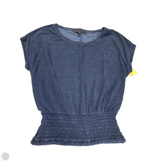 Top Short Sleeve By White House Black Market In Blue, Size: Xs