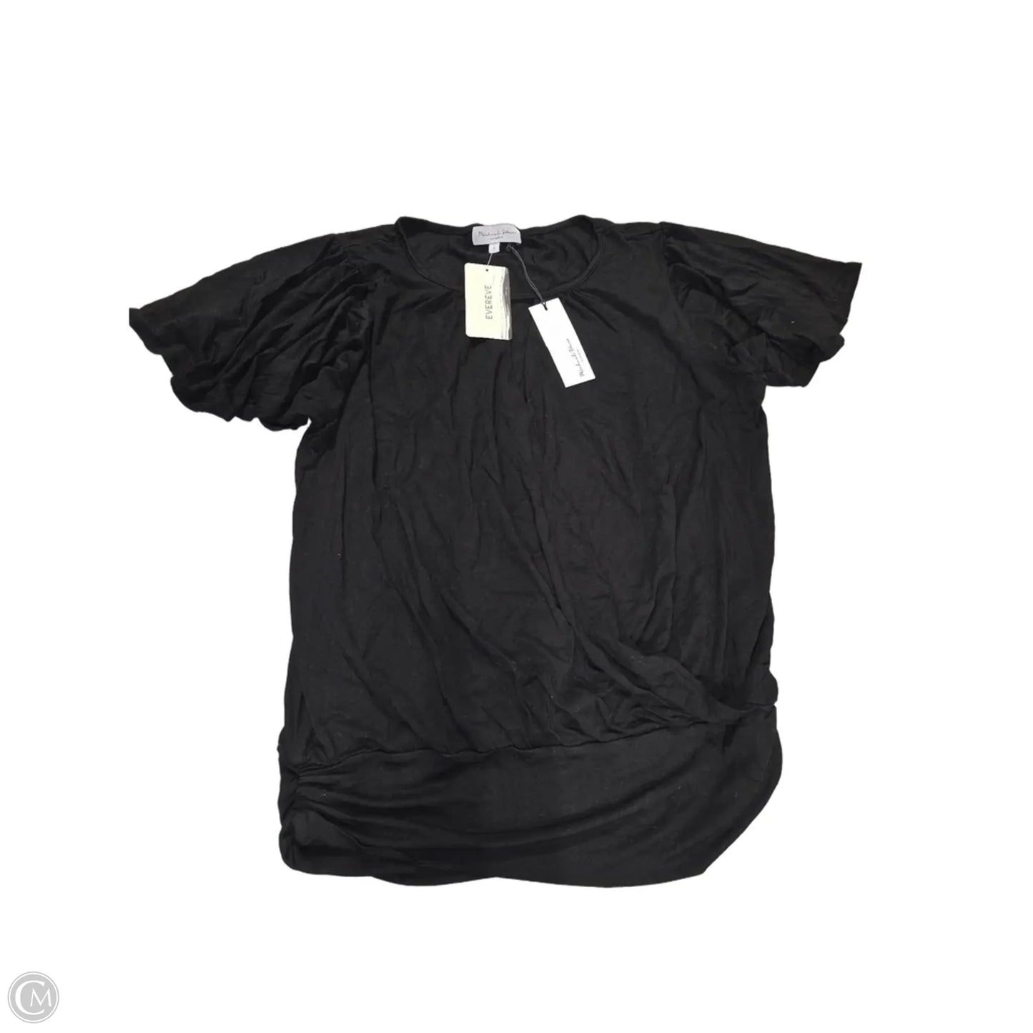 Top Short Sleeve By Evereve In Black, Size: S