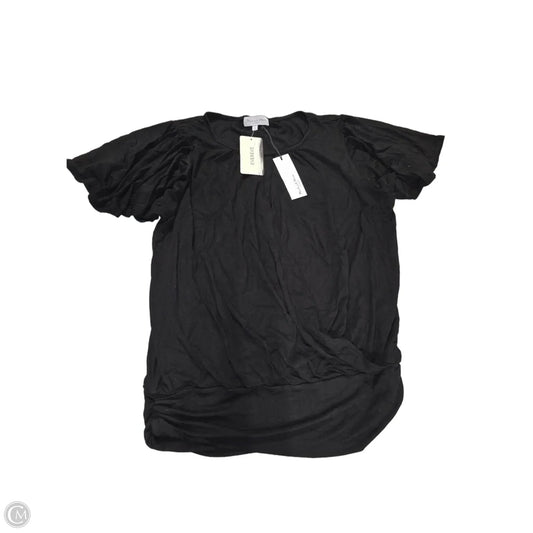 Top Short Sleeve By Evereve In Black, Size: S