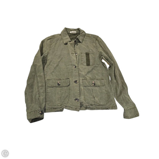 Jacket Shirt By Maurices In Green, Size: S