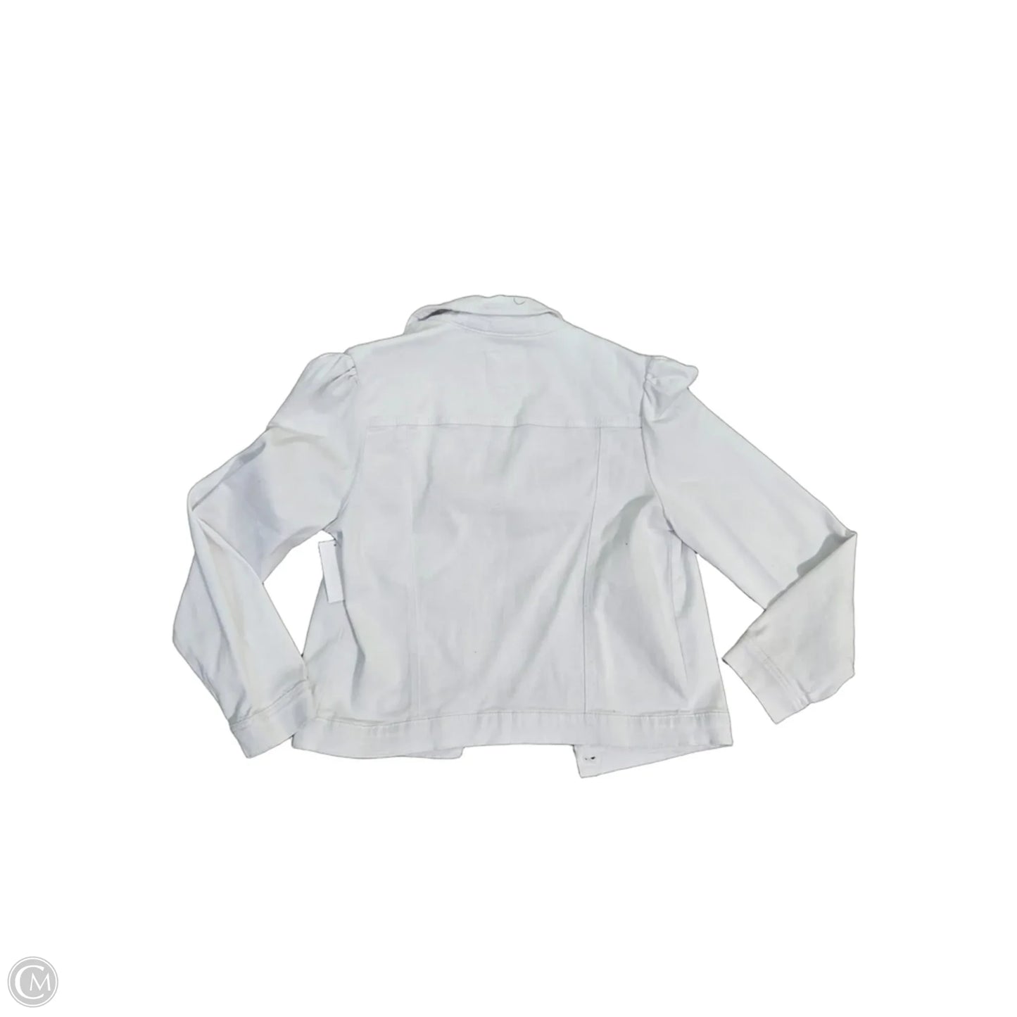 Jacket Denim By Kensie In White, Size: L