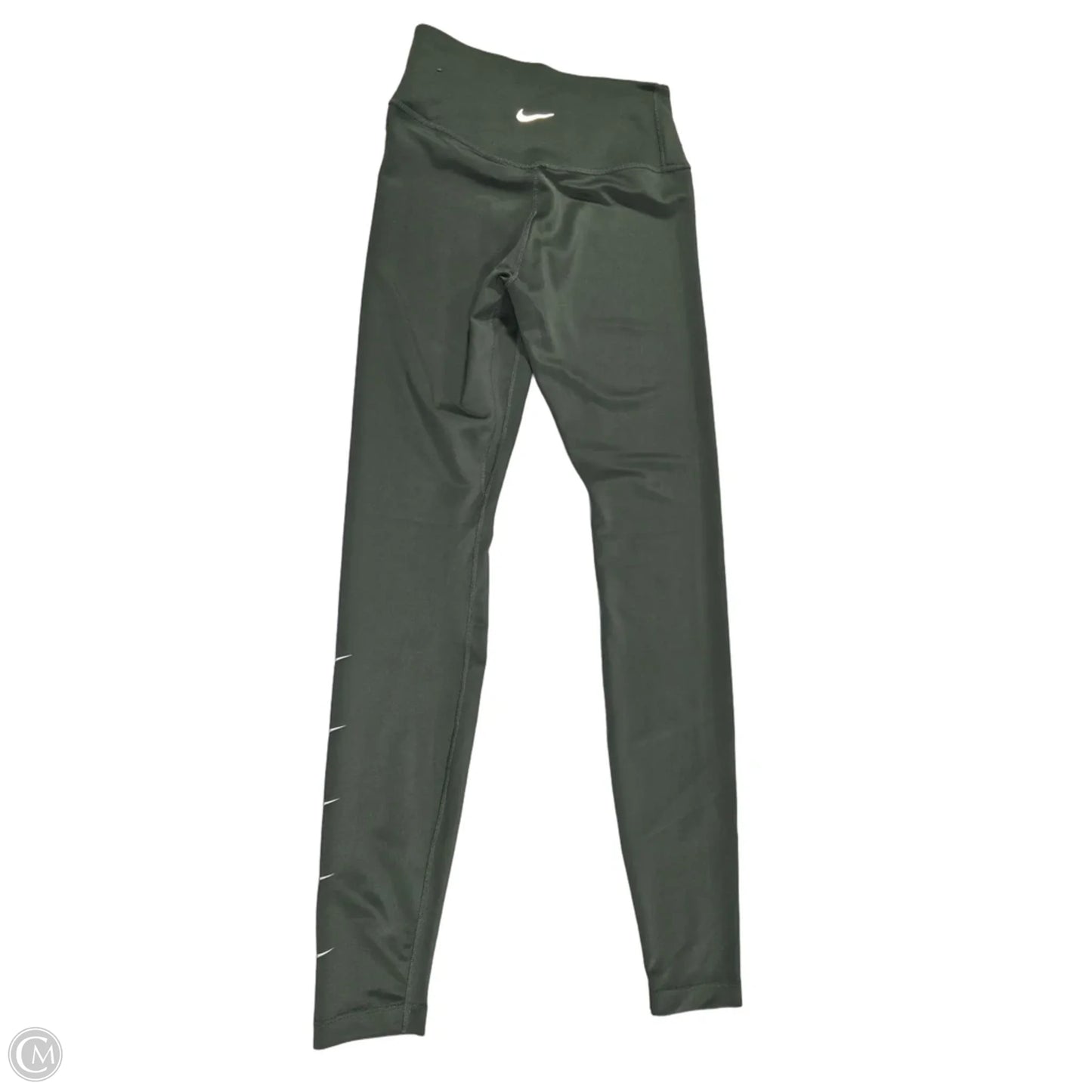 Athletic Leggings By Nike In Green, Size: Xs