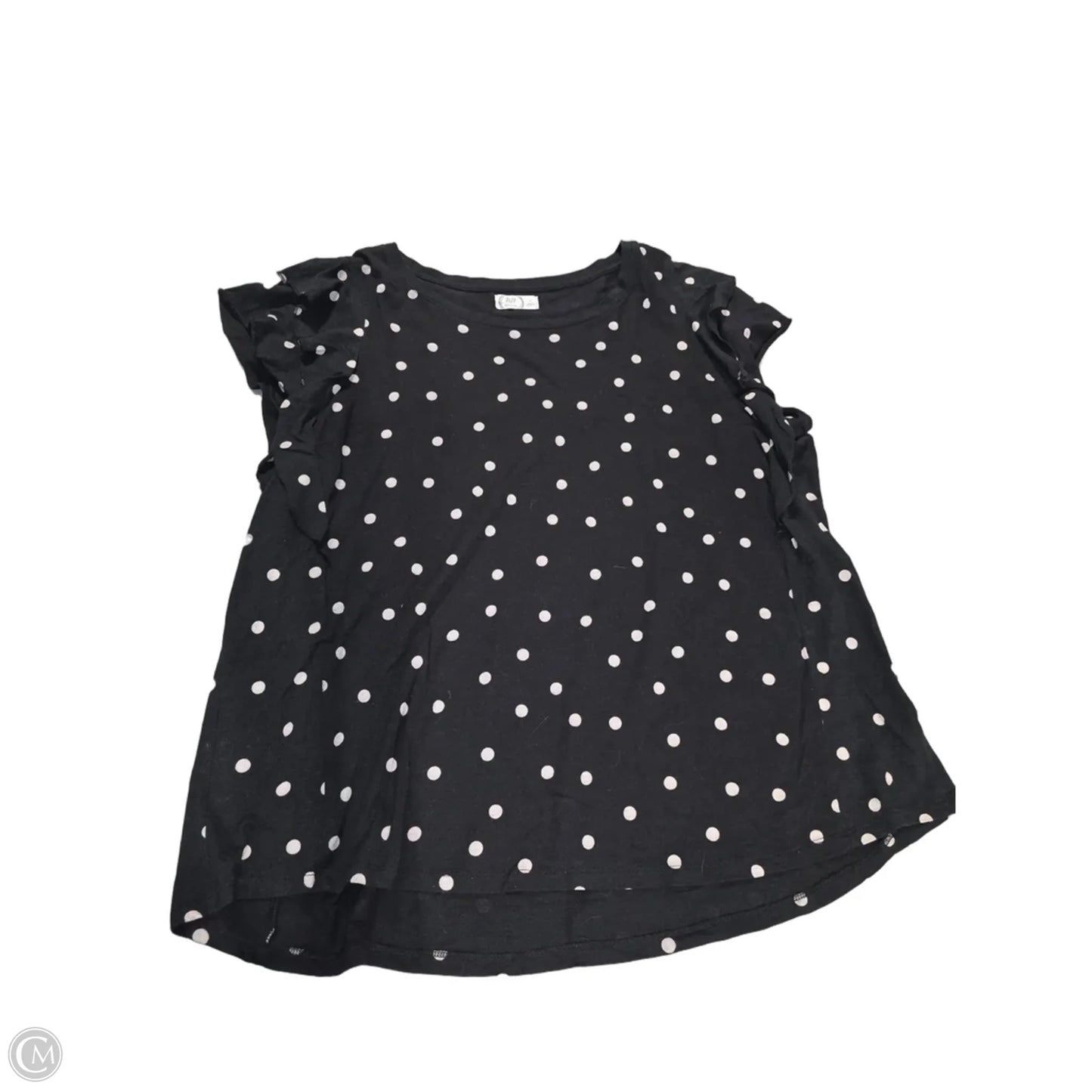 Top Short Sleeve By Maurices In Polkadot Pattern, Size: 1x