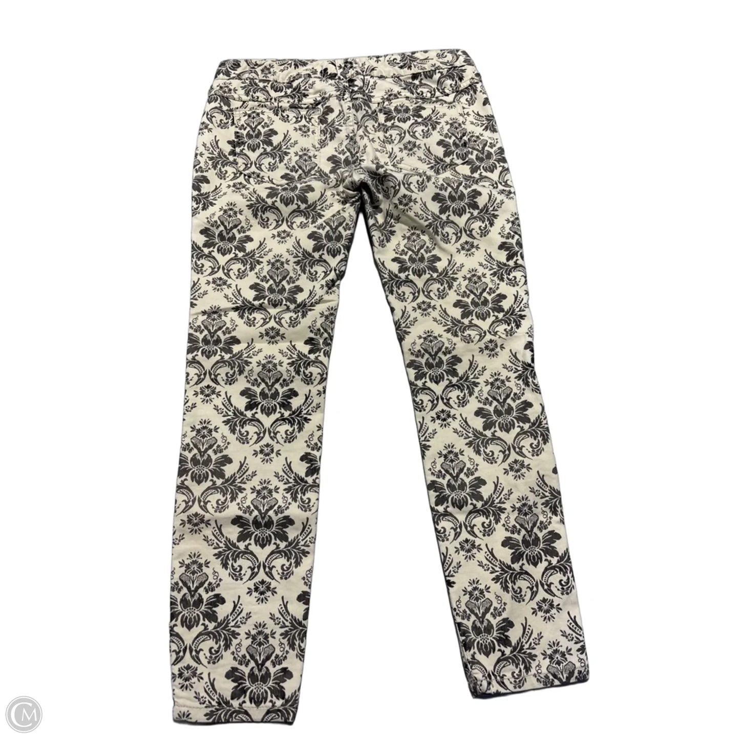 Jeans Straight By Free People In Black & Cream, Size: 2