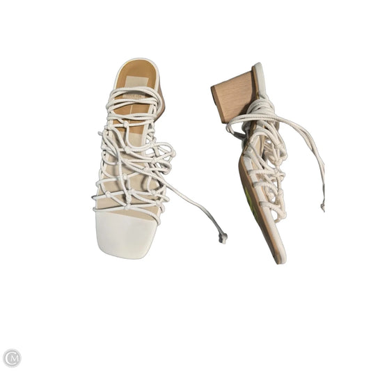 Sandals Heels Block By Dolce Vita In White, Size: 8