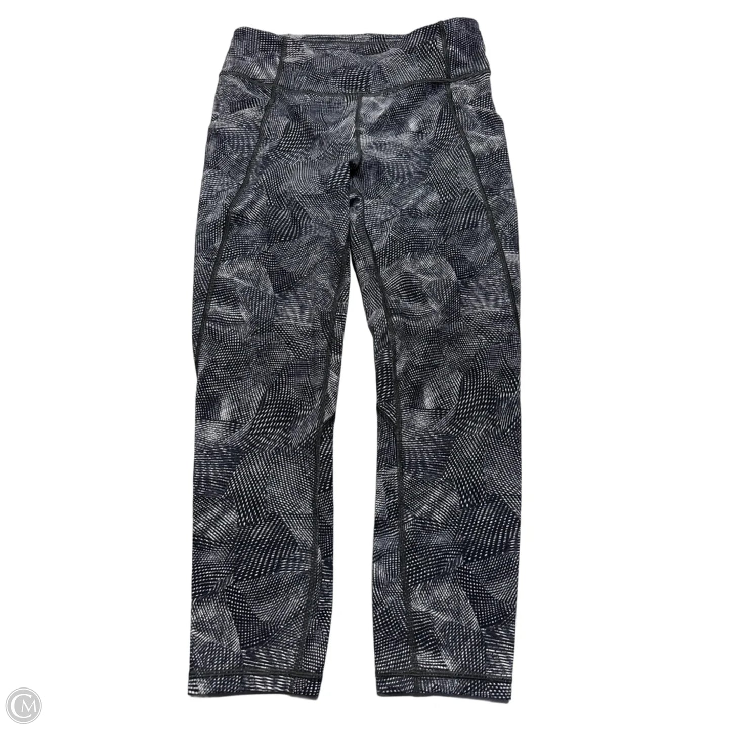 Athletic Leggings By Lululemon In Black & White, Size: 8