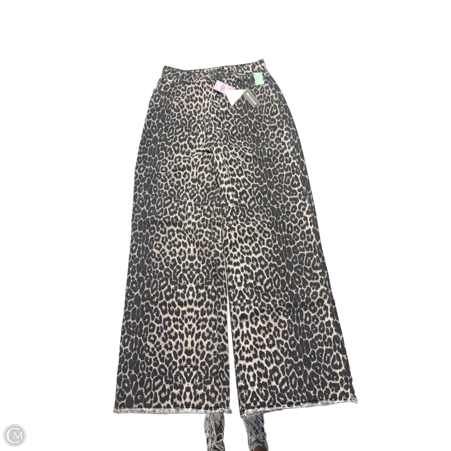 Jeans Wide Leg By Pretty Little Thing In Animal Print, Size: 10