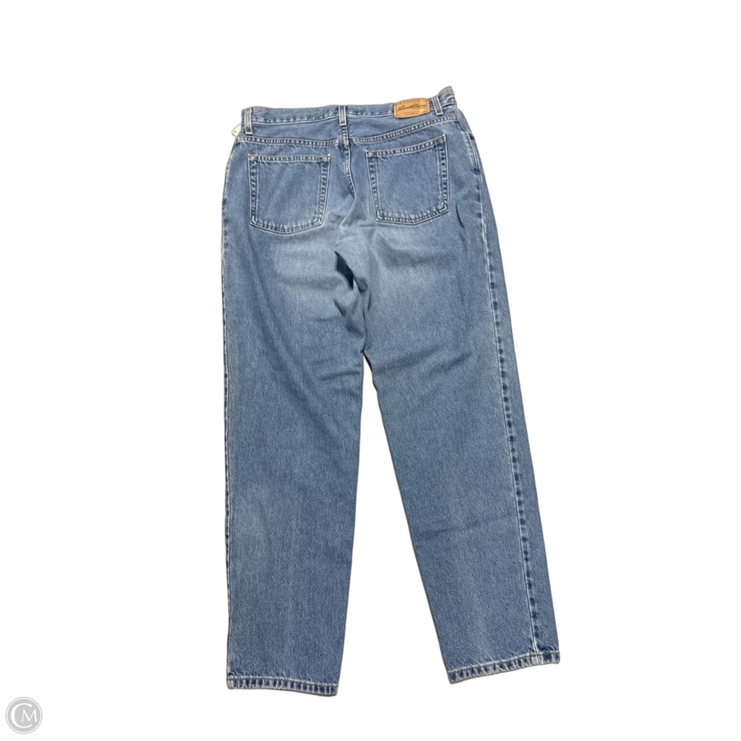 Jeans Straight By Levis Signature In Blue Denim, Size: 16