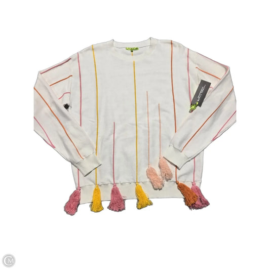 Sweater by Trisha Tyler In white, Size: M