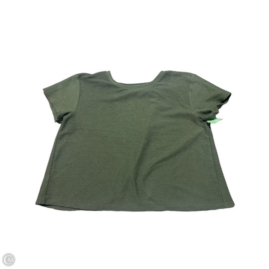 Top Short Sleeve By Loft In Green, Size: Xl