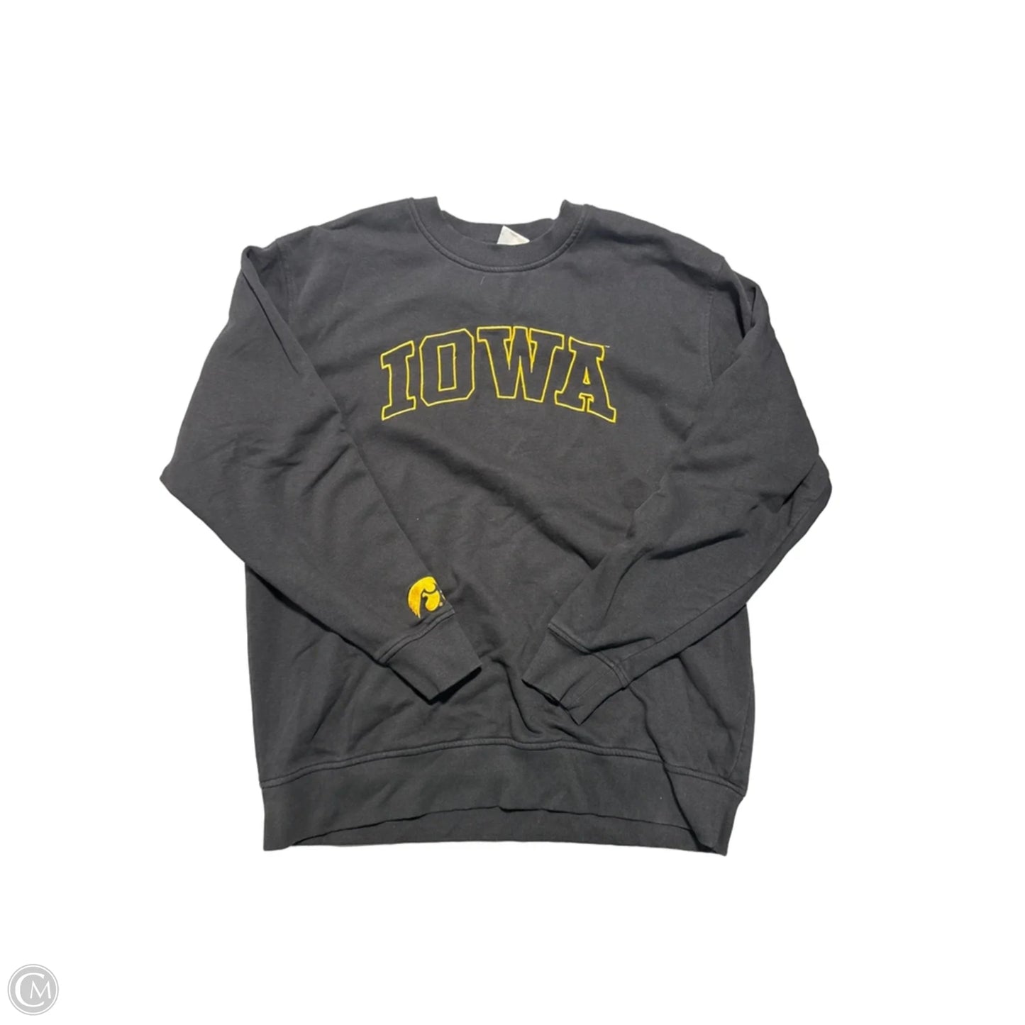 Sweatshirt Crewneck By Champion In Black & Yellow, Size: Xl