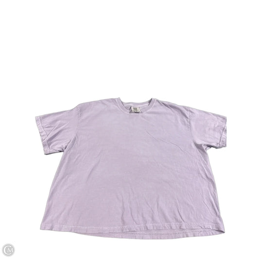 Top Short Sleeve Basic By Comfort Colors In Purple, Size: Xl