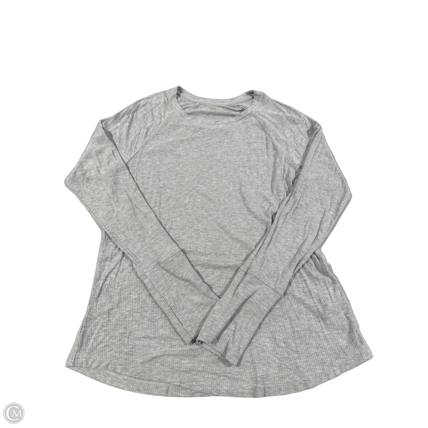 Top Long Sleeve By Offline In Grey, Size: M