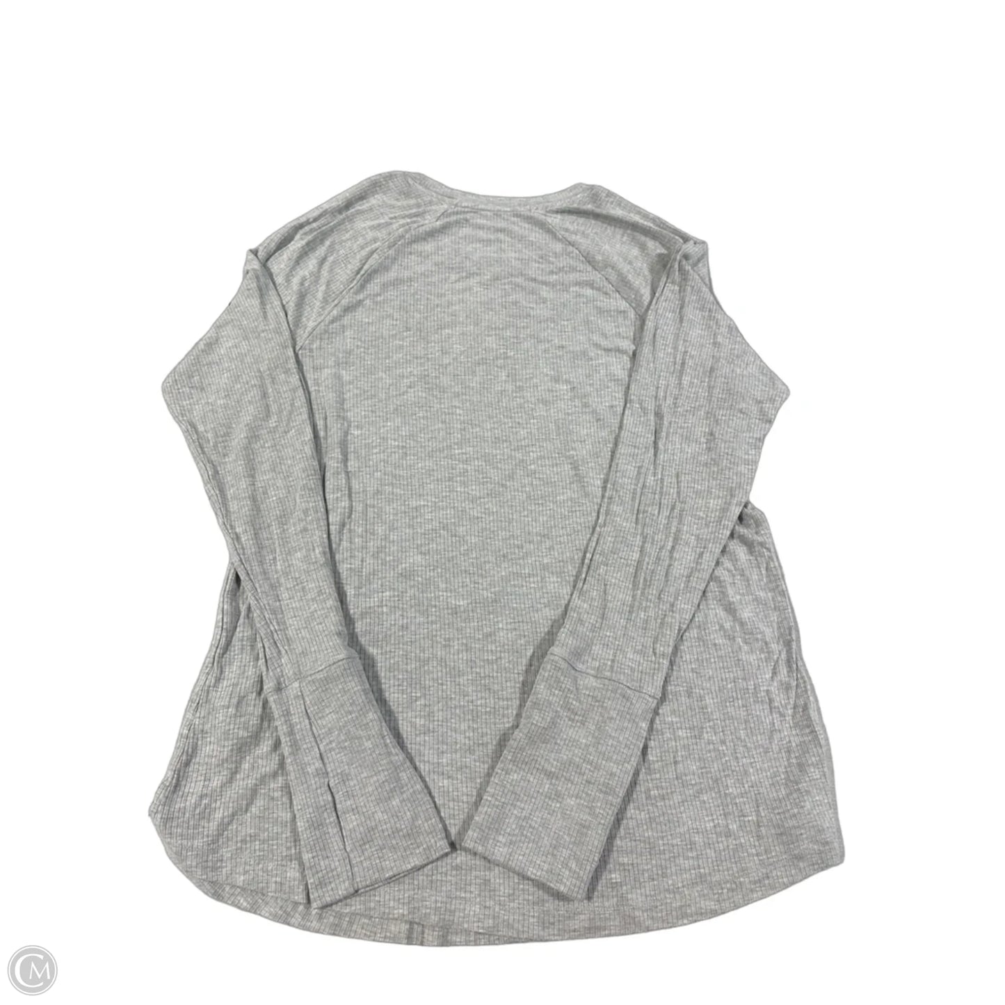 Top Long Sleeve By Offline In Grey, Size: M