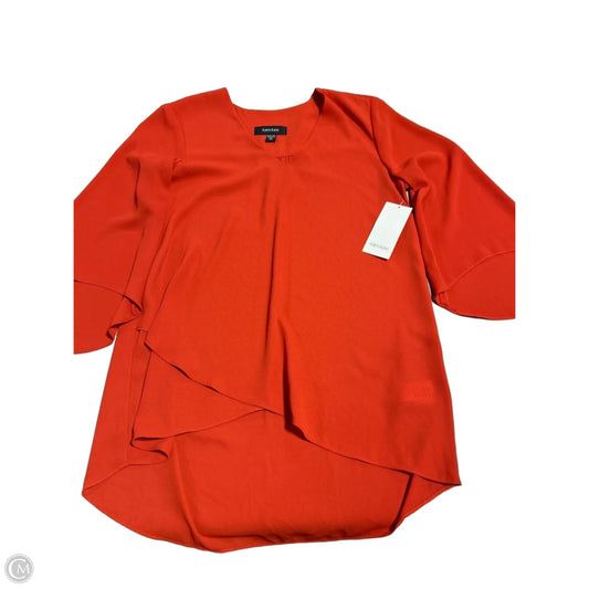 Top 3/4 Sleeve By Karen Kane In Red, Size: Xs