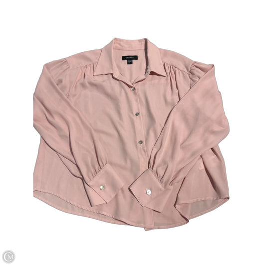 Top Long Sleeve By Karen Kane In Pink, Size: L