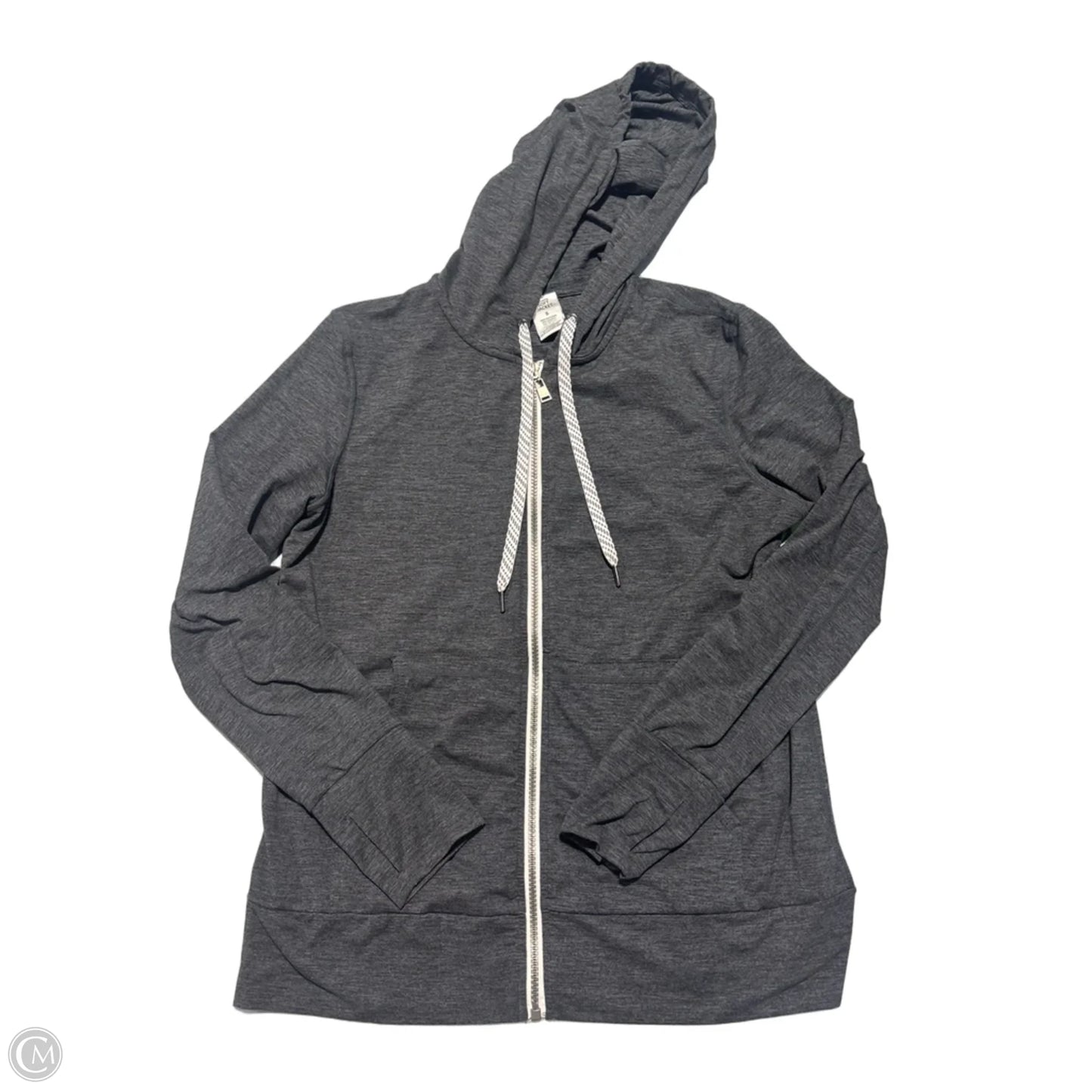 Sweatshirt Hoodie By Members Mark In Grey & White, Size: S