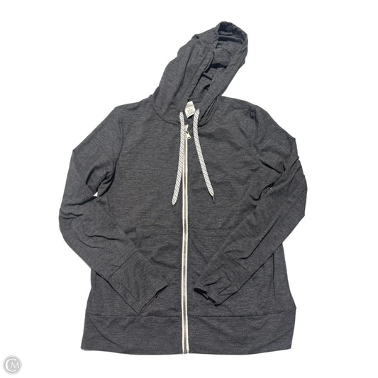 Sweatshirt Hoodie By Members Mark In Grey & White, Size: S