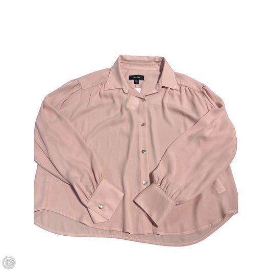 Top Long Sleeve By Karen Kane In Pink, Size: L