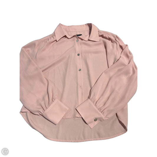 Top Long Sleeve By Karen Kane In Pink, Size: M