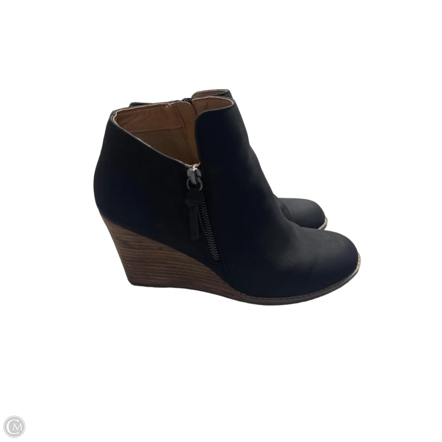 Boots Ankle Heels By Report In Black, Size: 9.5