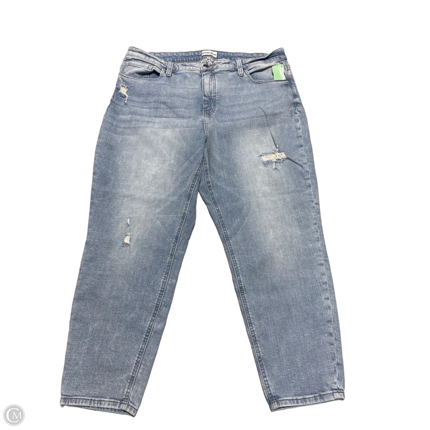 Jeans Straight By Studio Blue In Blue Denim, Size: 18