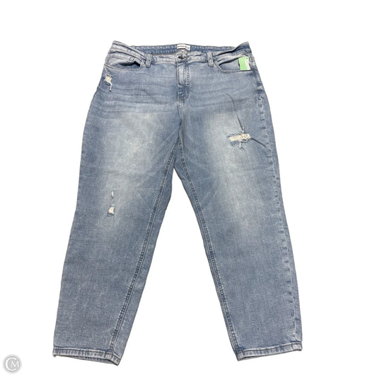 Jeans Straight By Studio Blue In Blue Denim, Size: 18