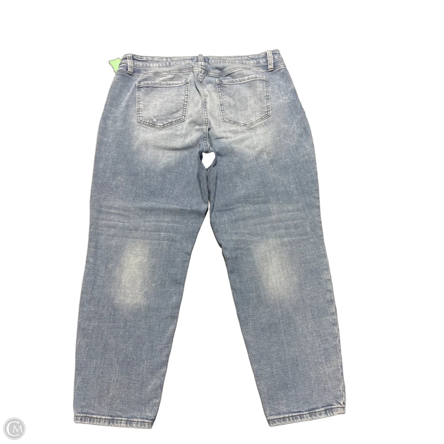 Jeans Straight By Studio Blue In Blue Denim, Size: 18