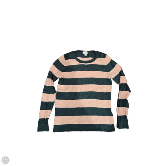 Top Long Sleeve By J. Crew In Green & Pink, Size: Xs