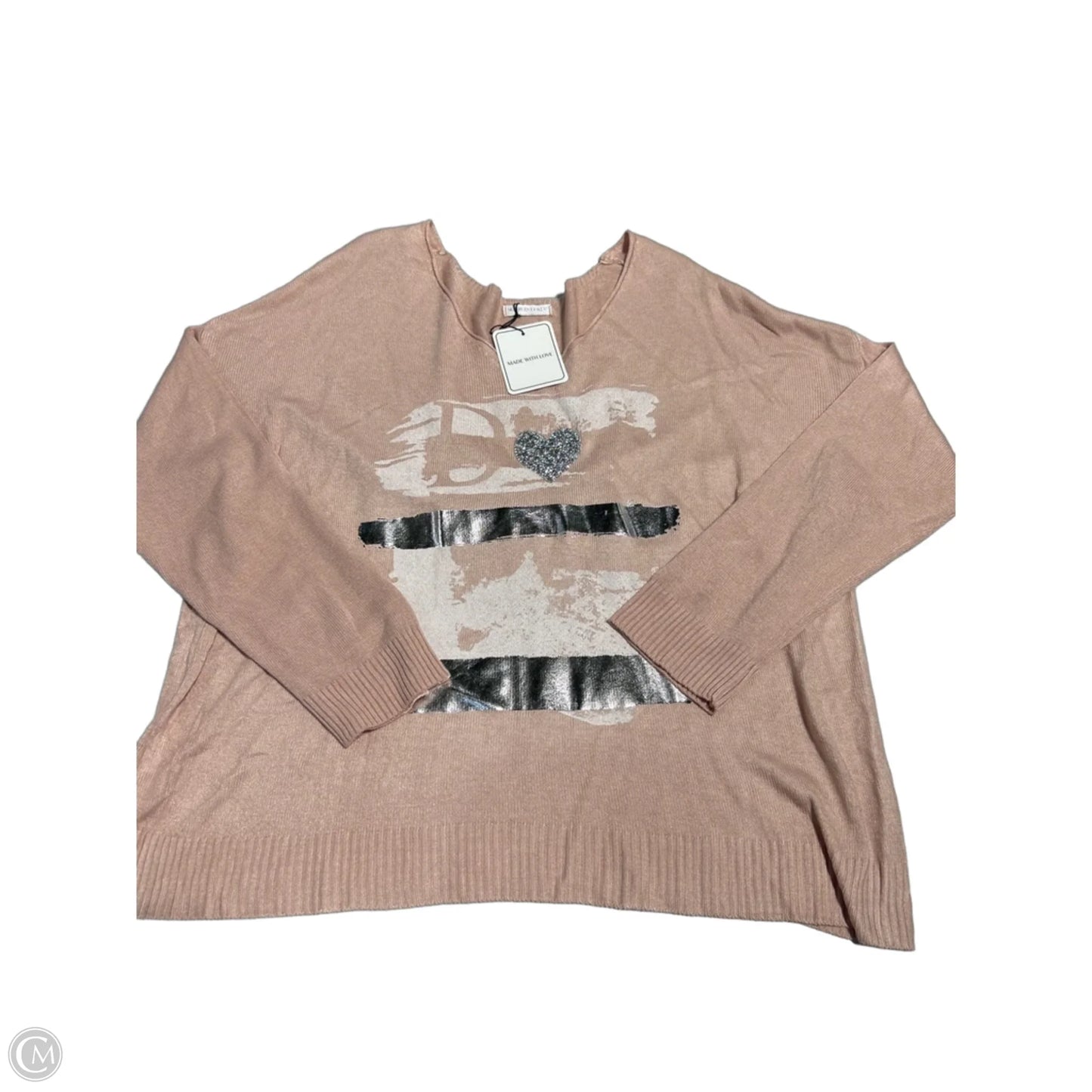 Sweater By Cmc In Pink, Size: L