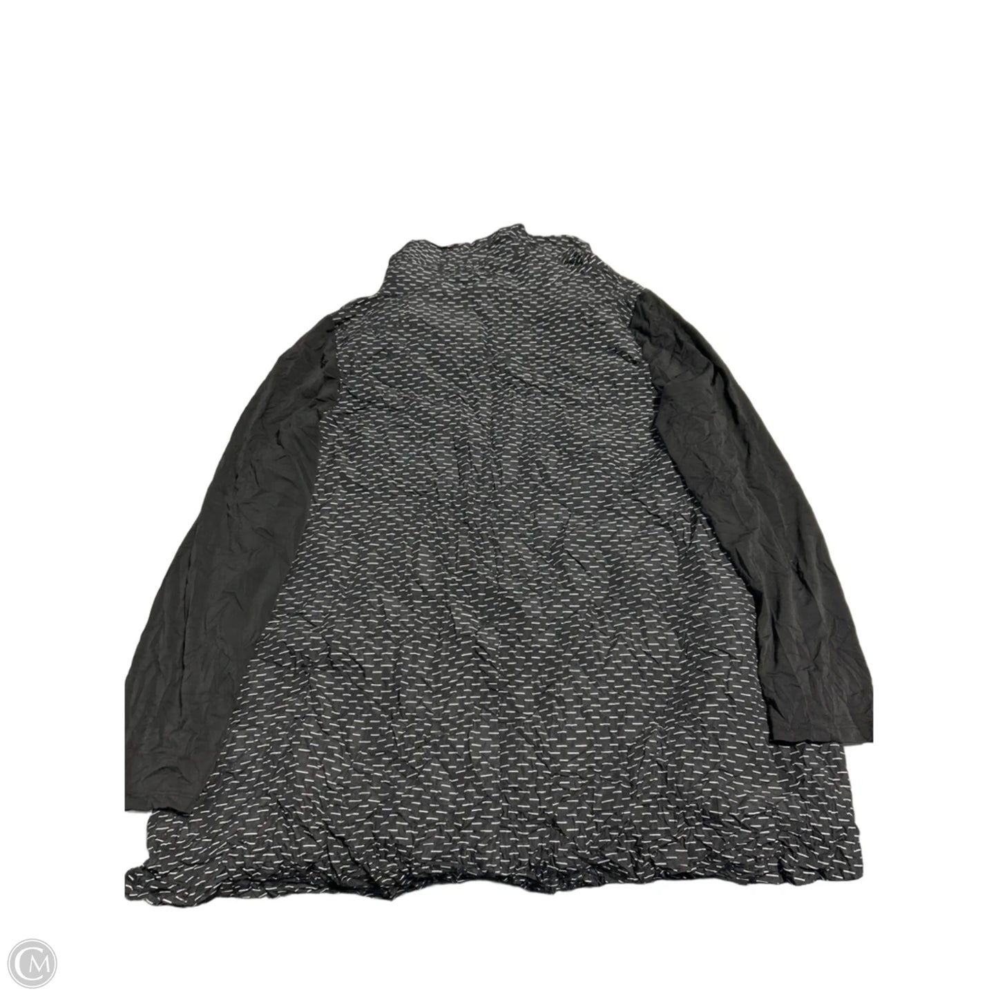 Top Long Sleeve By Cmc In Black & White, Size: L