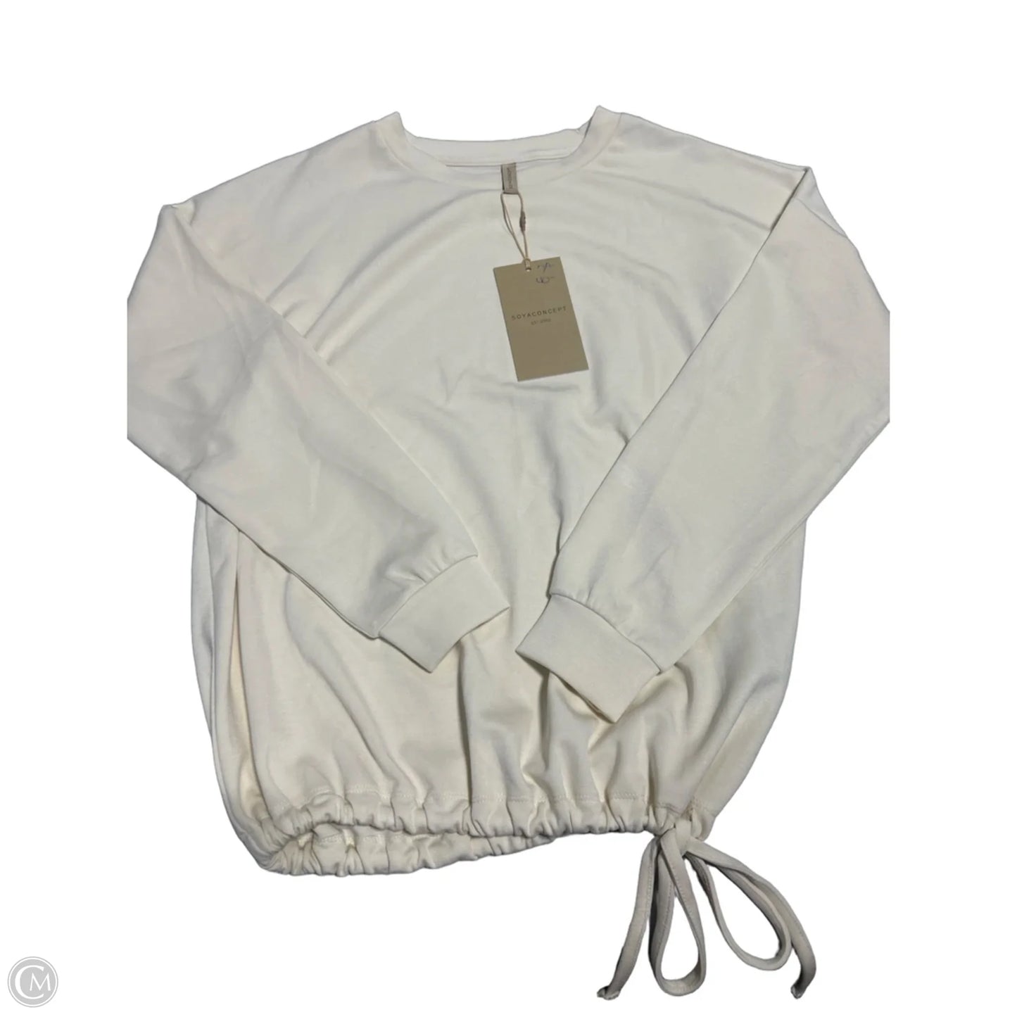 Top Long Sleeve By Cmc In Beige, Size: S