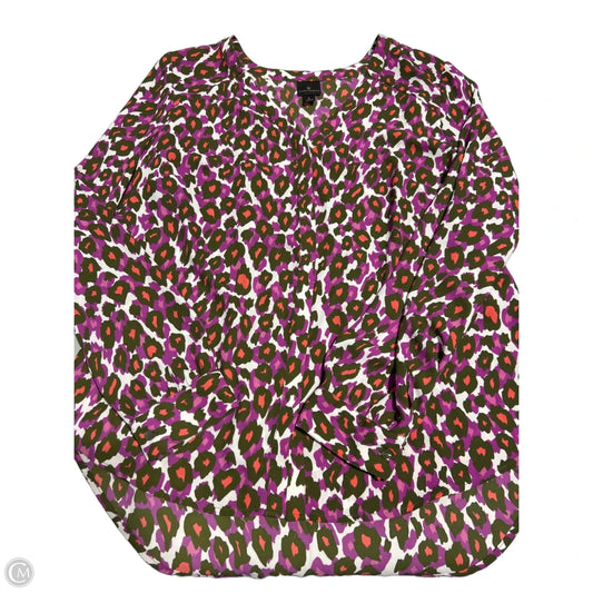 Top Long Sleeve By Worthington In Multi-colored, Size: L