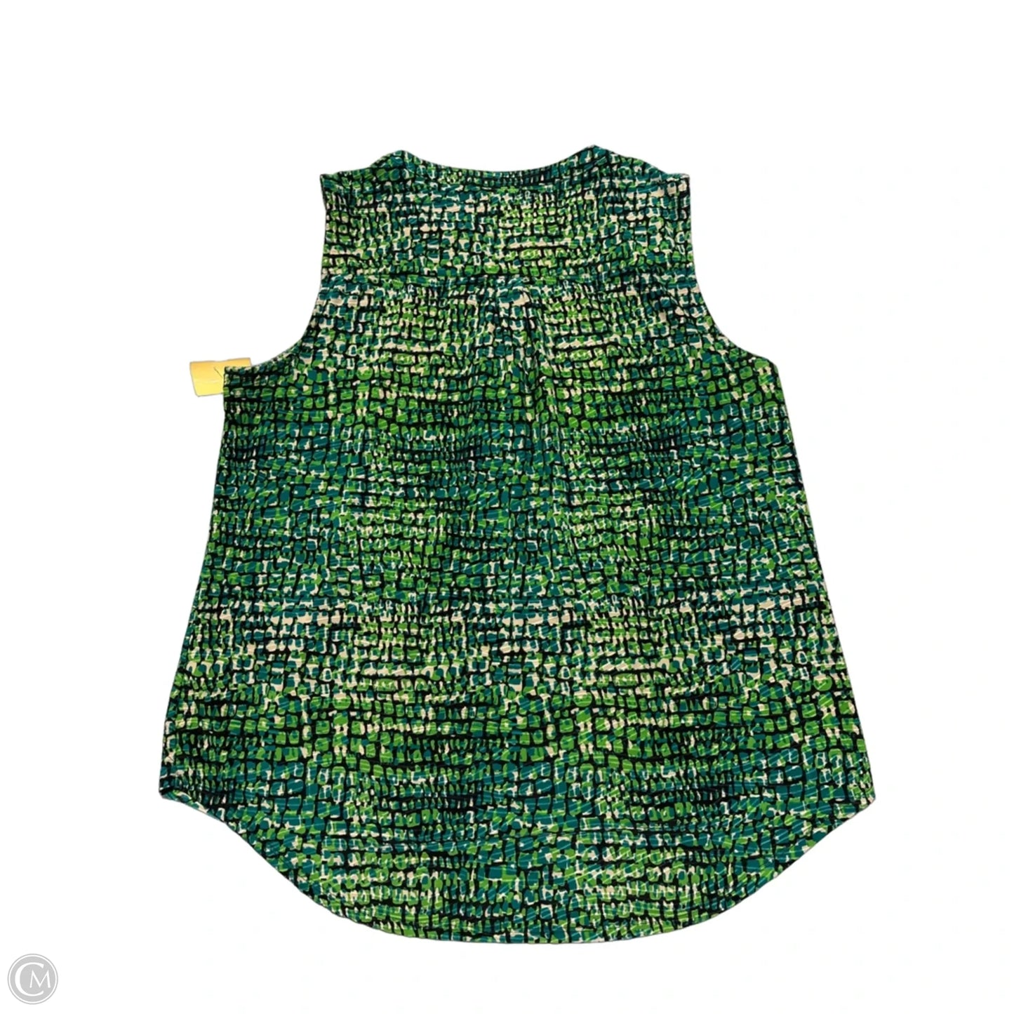 Top Sleeveless By Dana Buchman In Green, Size: Xl
