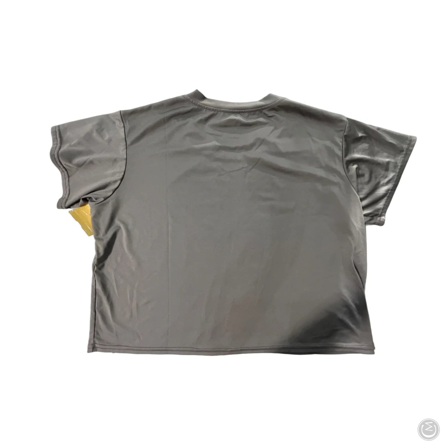 Athletic Top Short Sleeve By Cmc In Grey, Size: L