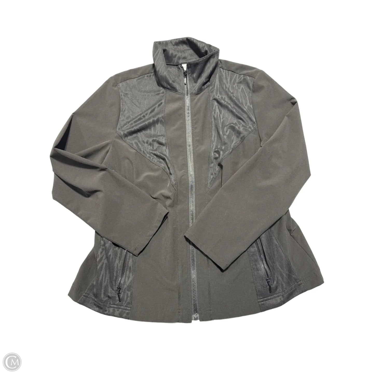 Athletic Jacket By Zenergy By Chicos In Black, Size: L