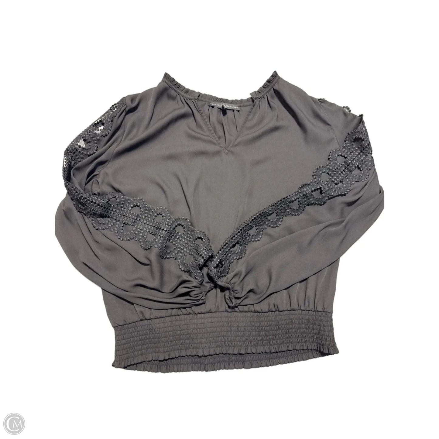 Top Long Sleeve By White House Black Market In Black, Size: Xl