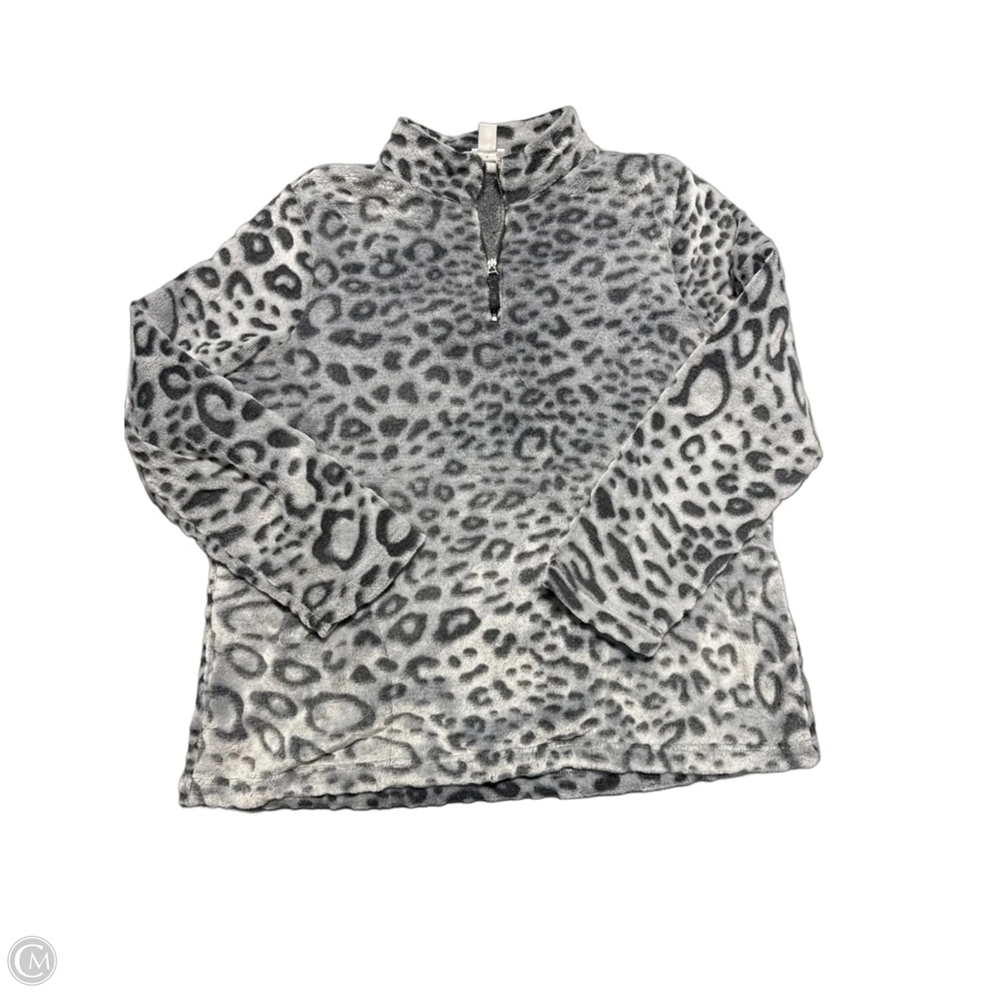 Top Long Sleeve By Chicos In Grey, Size: L