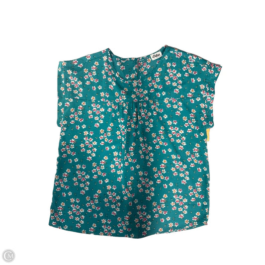 Top Short Sleeve By Cmc In Teal, Size: L