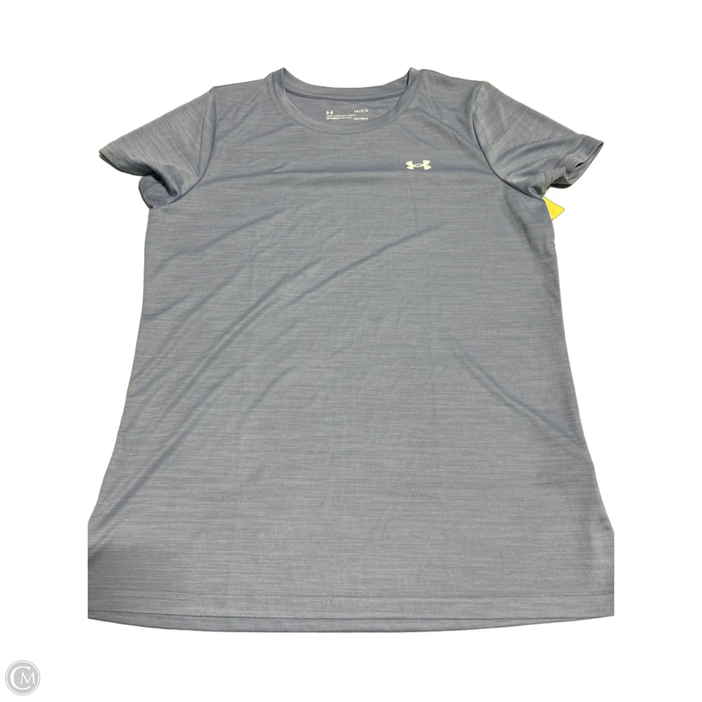 Athletic Top Short Sleeve By Under Armour In Purple, Size: L