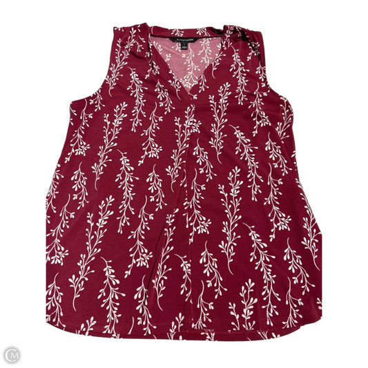 Top Sleeveless By 41 Hawthorn In Maroon, Size: L