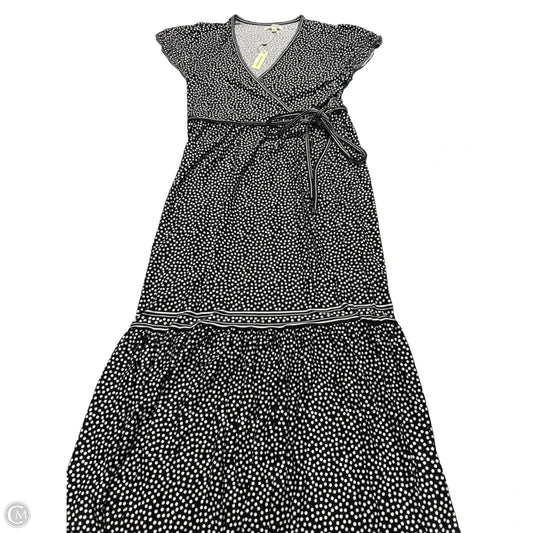 Dress Casual Midi By Max Studio In Black & White, Size: L