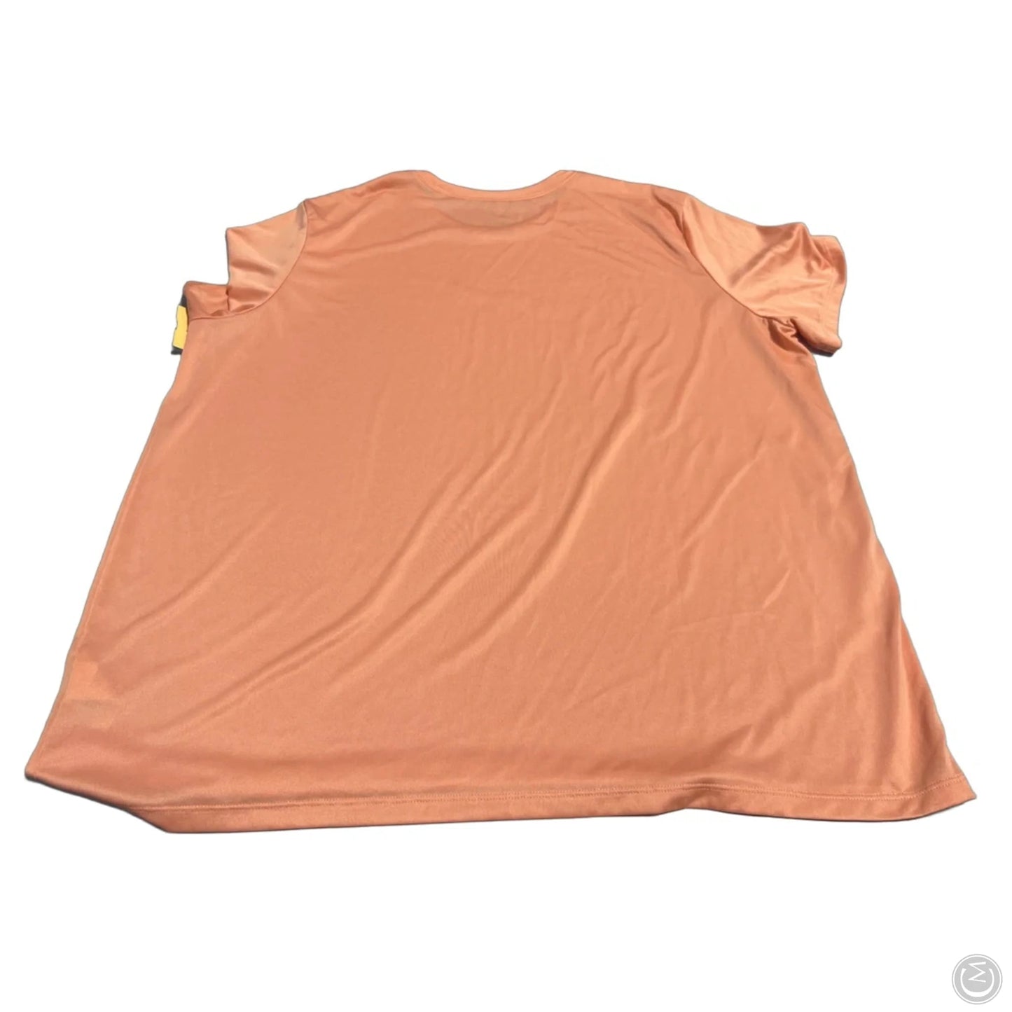 Athletic Top Short Sleeve By Nike In Orange, Size: Xxl