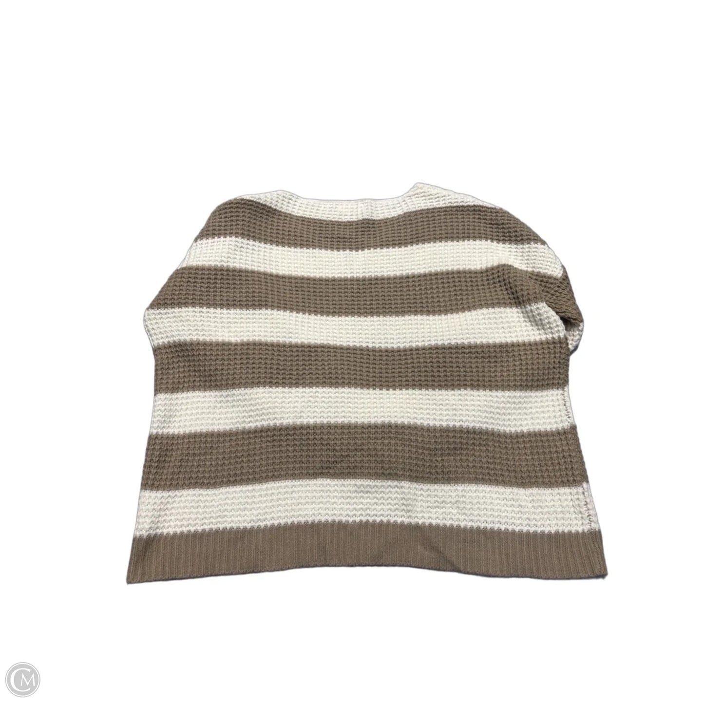 Sweater By Pink Lily In Brown & White, Size: L