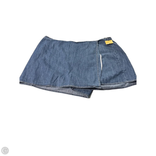 Skirt Mini & Short By Old Navy In Blue Denim, Size: 20