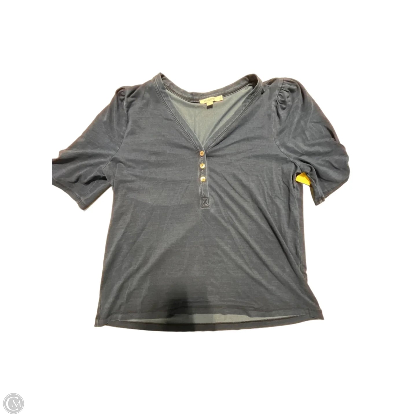 Top Short Sleeve By Chicos In Navy, Size: L