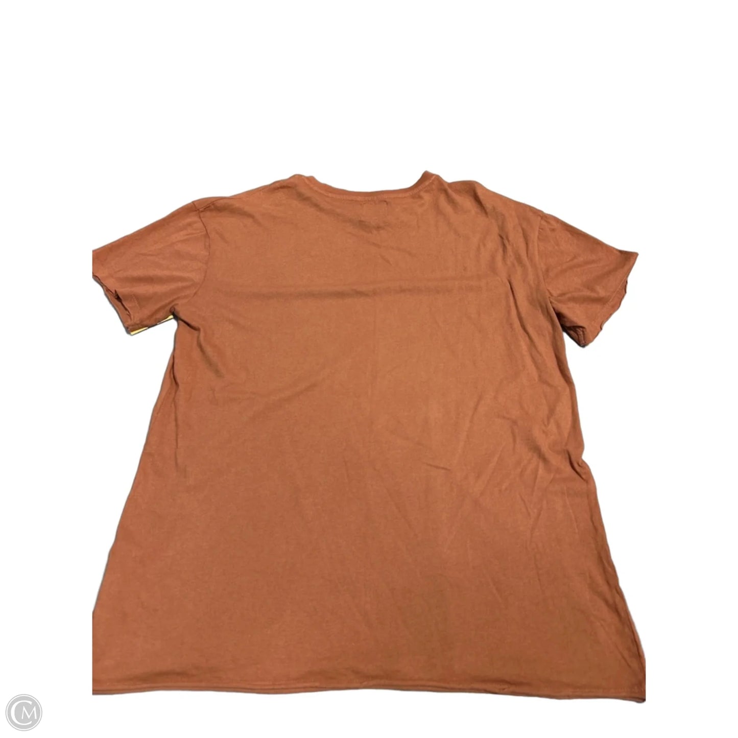 Top Short Sleeve By Cme In Orange, Size: M